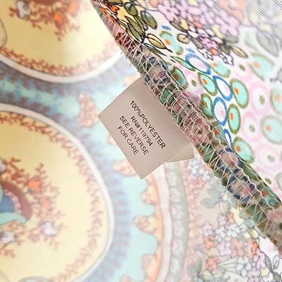 ONE World Women's Multicolored Medium Embroidered Top - Picture 5 of 5